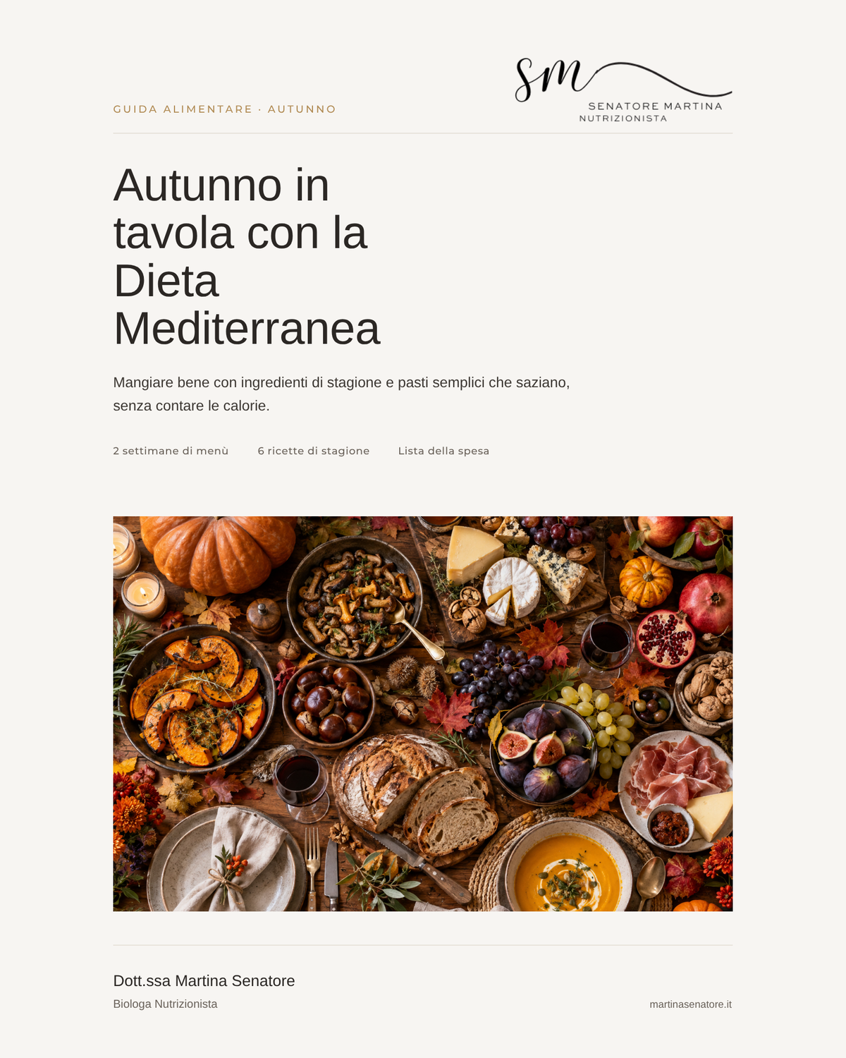 Autunno in Tavola con la Dieta Mediterranea